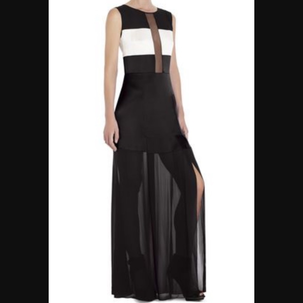BCBG Runway - Black and White long dress